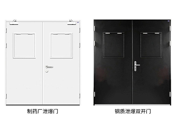 Explosion resistant door, explosion release door