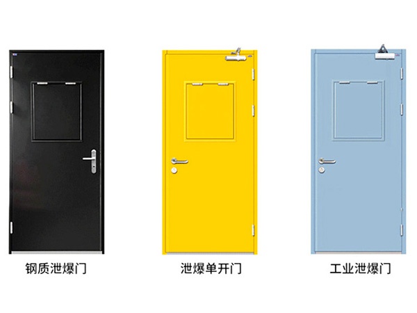 Explosion resistant door, explosion release door