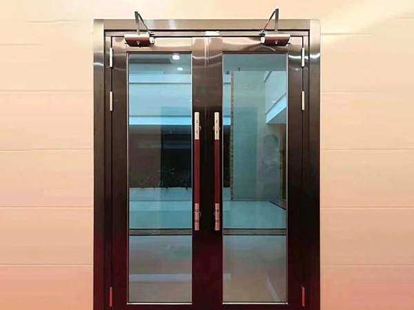 Fireproof glass door