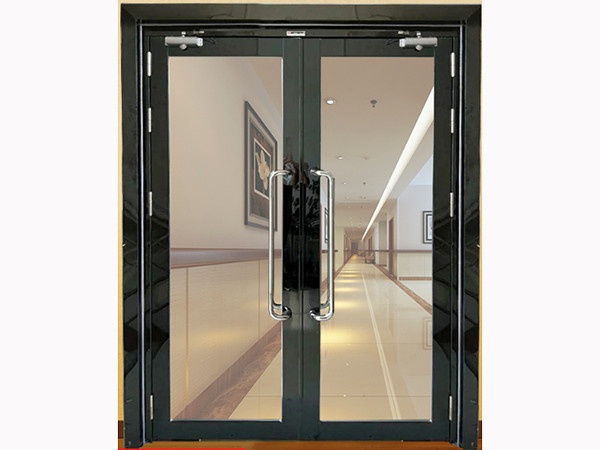 Fireproof glass door