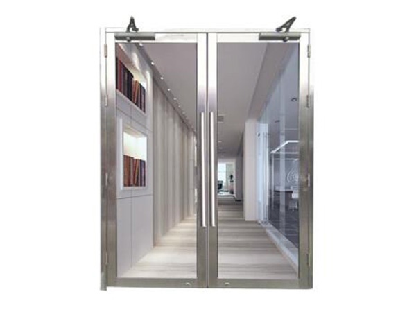 Fireproof glass door