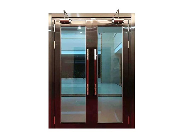 Fireproof glass door