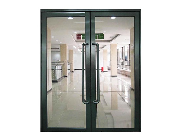 Fireproof glass door