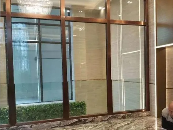 Fireproof glass partition