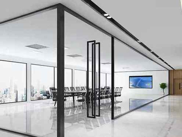 Fireproof glass partition