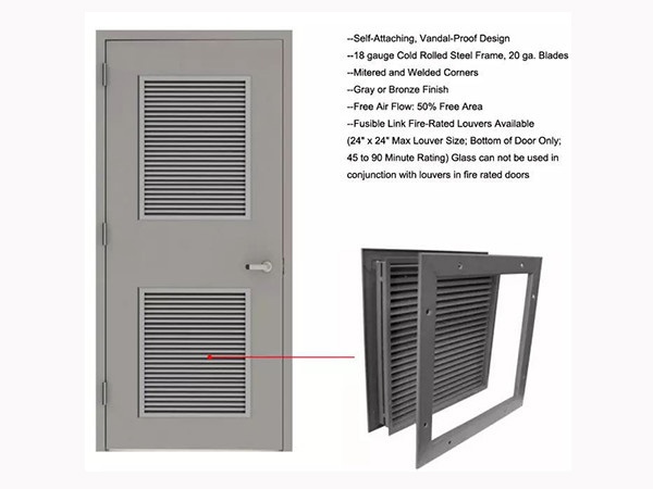 2 3-hour steel fireproof door