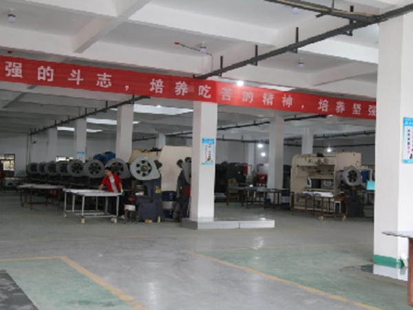 Stamping machines equipped with various molds