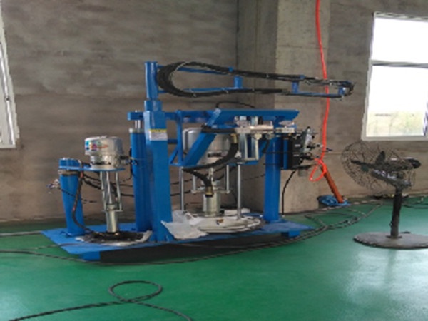 Two component adhesive coating machine